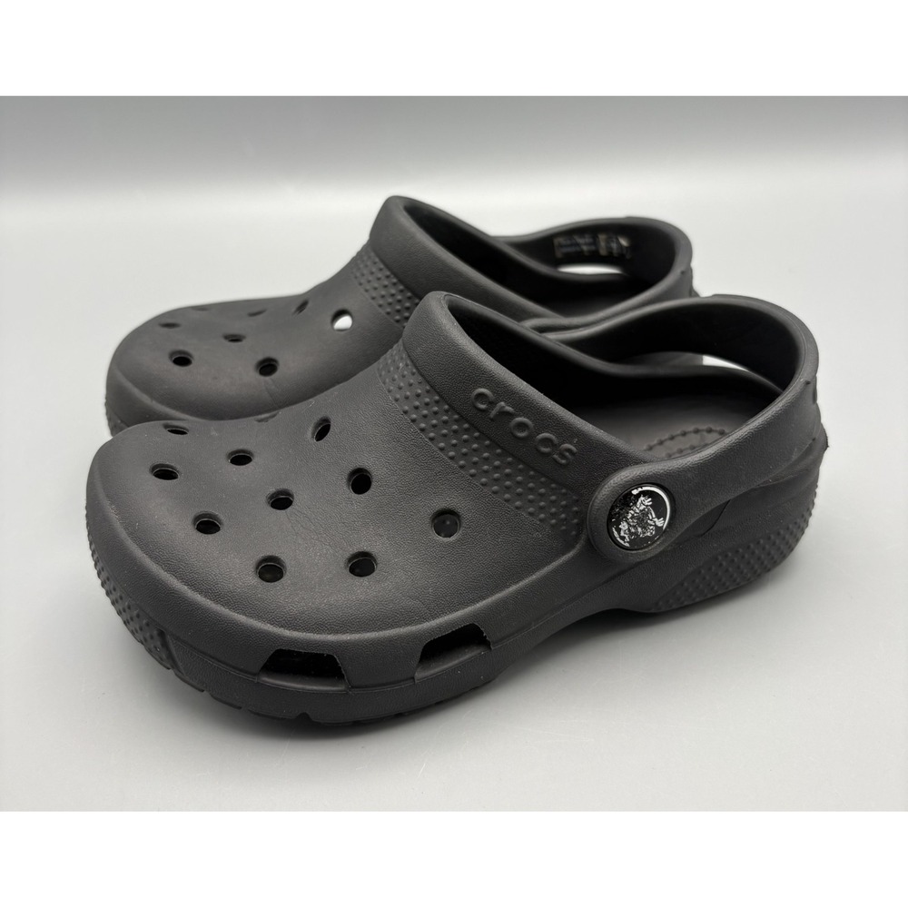 Crocs Classic Clog Kids Size 10 Shoes Black Closed Toe Sandals